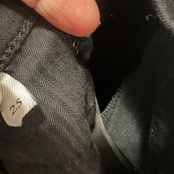 7 for all mankind high‎ waist slim kick black 25 $153 - Picture 10 of 14